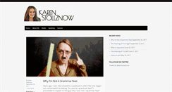 Desktop Screenshot of karenstollznow.com
