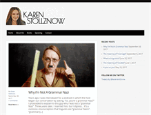 Tablet Screenshot of karenstollznow.com